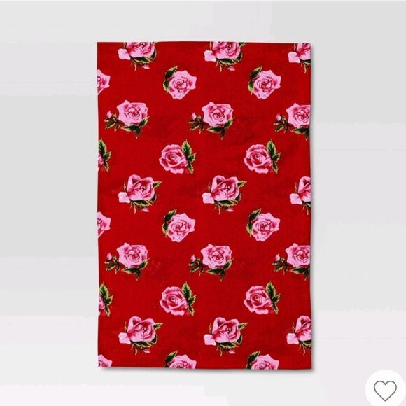 Nwt Threshold Target Spring Summer Roses Table Runner and Kitchen Towel Set - Picture 13 of 13